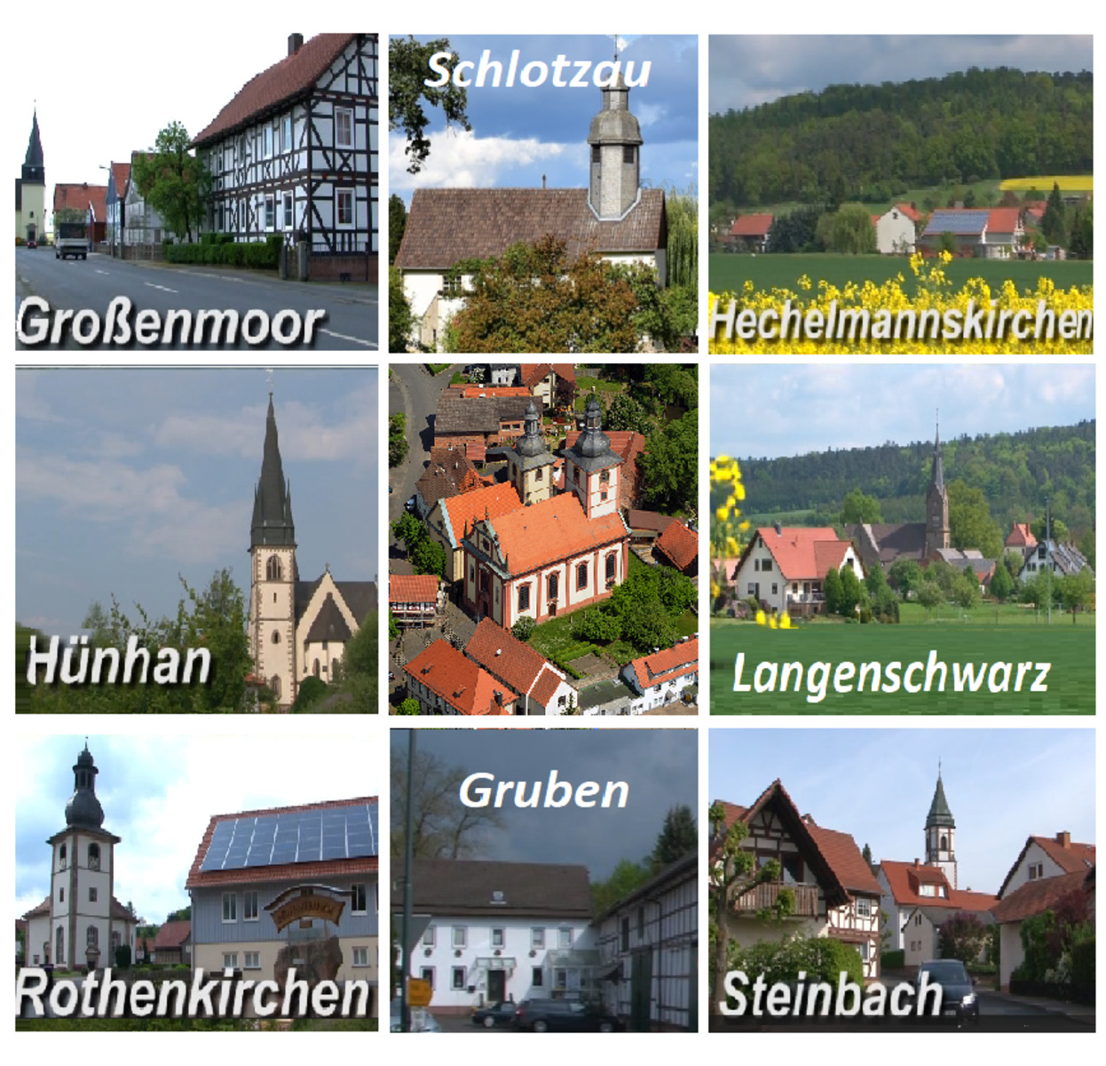 5) Ortsteile der Großgemeinde Burghaun