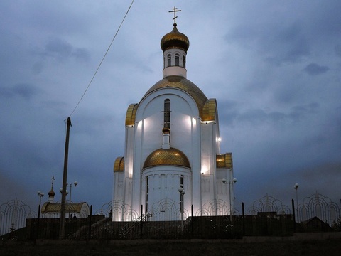 Выезд из города. Храм-часовня святого праведного Даниила Ачинского. Деревня Бадалык