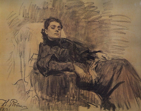 Портрет Э. Дузе. 1891