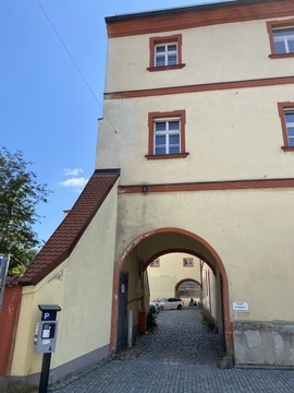 Der Innenhof der Karmelitenbrauerei