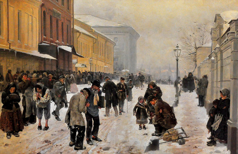 В.Е. Маковский. Ночлежный дом