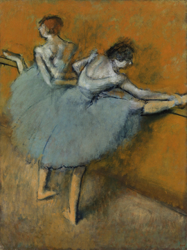 Hilaire-Germain-Edgar Degas, "Dancers at the Barre"