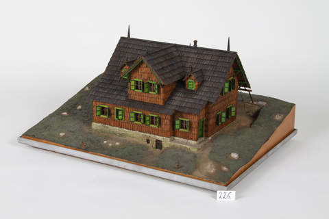Model of the Hut Kadilnikova Koča on Golica