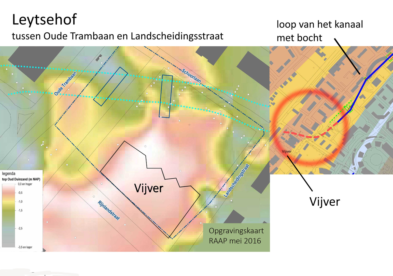 Corbulokanaal maakt scherpe bocht naar westen