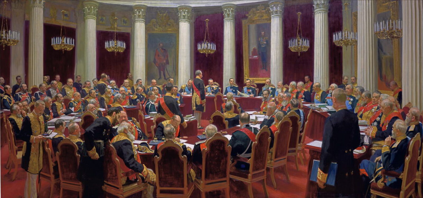 ТОРЖЕСТВЕННОЕ ЗАСЕДАНИЕ ГОС. СОВЕТА 7 МАЯ 1901 г., Репин И.Е.