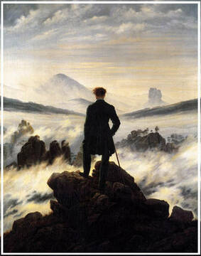 Le Voyageur Contemplant une Mer de Nuages