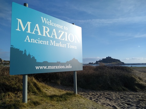 Marazion longer tour when the tide is out - history, stories and culture.