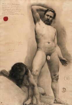 Карл Шульц. Натурщики. 1859