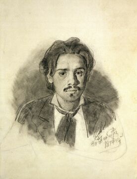 Василий Суриков. Автопортрет. 1874