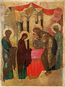 Андрей Рублев и мастерская. Сретение