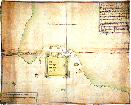МЕСТО Пустозерского ОСТРОГА 1721-30 1759 1760
