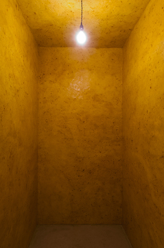 Wolfgang Laib, "Wax Room: Where Have You Gone—Where Are You Going?"