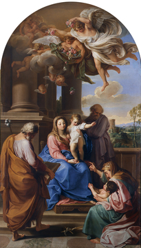Pompeo Batoni, Madonna col Bambino e i santi Giuseppe e Zaccaria, Elisabetta e Giovannino