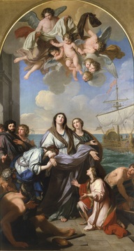 Giuseppe Bottani, Partenza di santa Paola romana per la Terra Santa