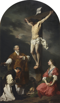 Pierre Subleyras, Cristo in croce tra sant’Eusebio, san Filippo Neri e la Maddalena