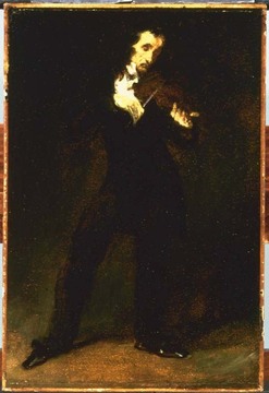 Ferdinand-Victor-Eugène Delacroix, "Paganini"